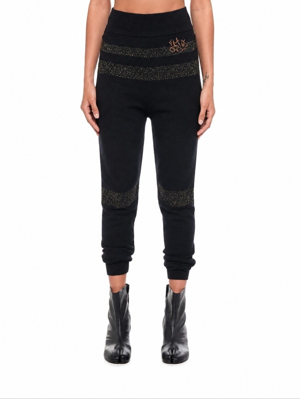 ANDREAS KRONTHALER x VIVIENNE WESTWOOD | Cashmere Knit Leggings Black Size Small